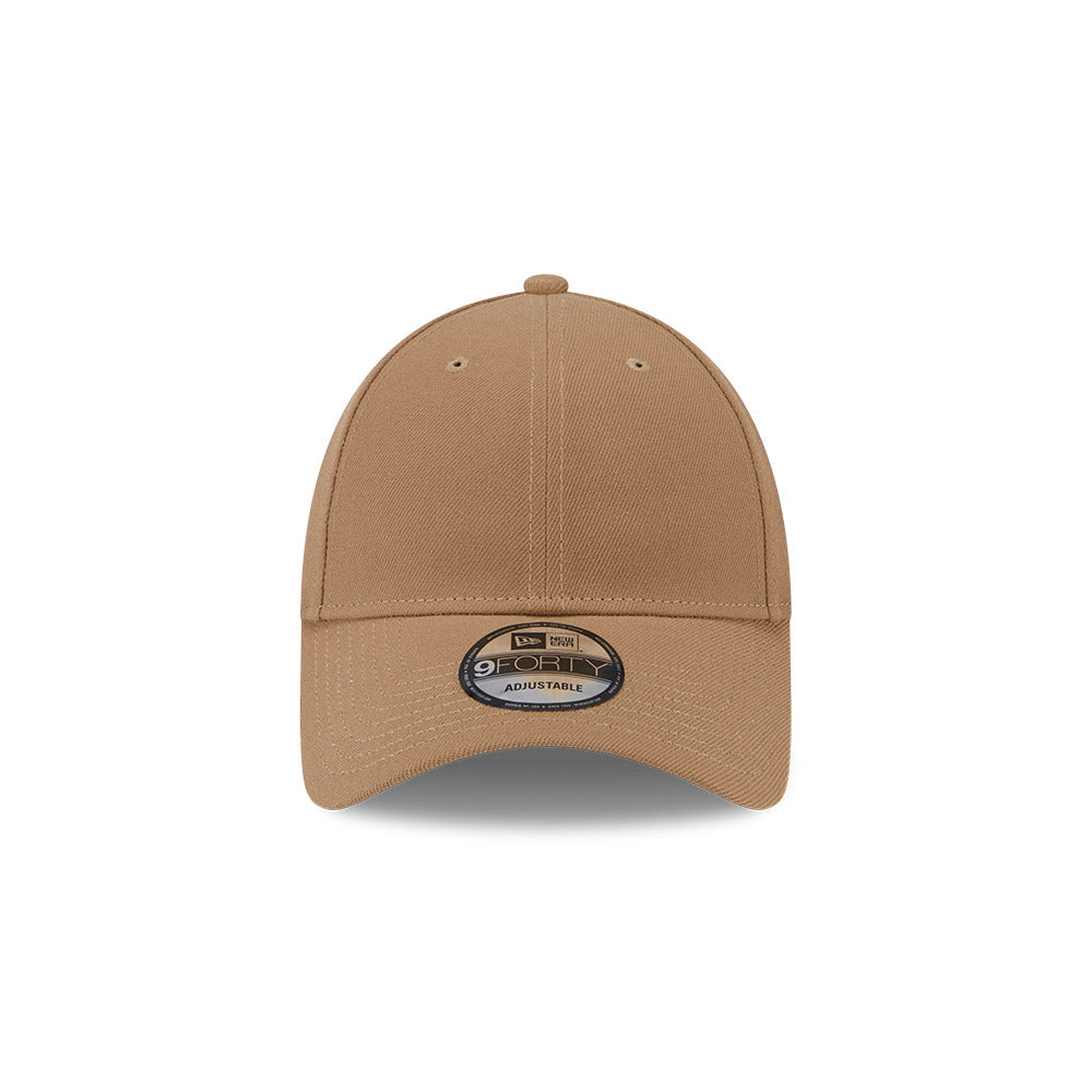 New Era Hat - Blank Seasonal Essentials Khaki 9Forty Strapback Cap
